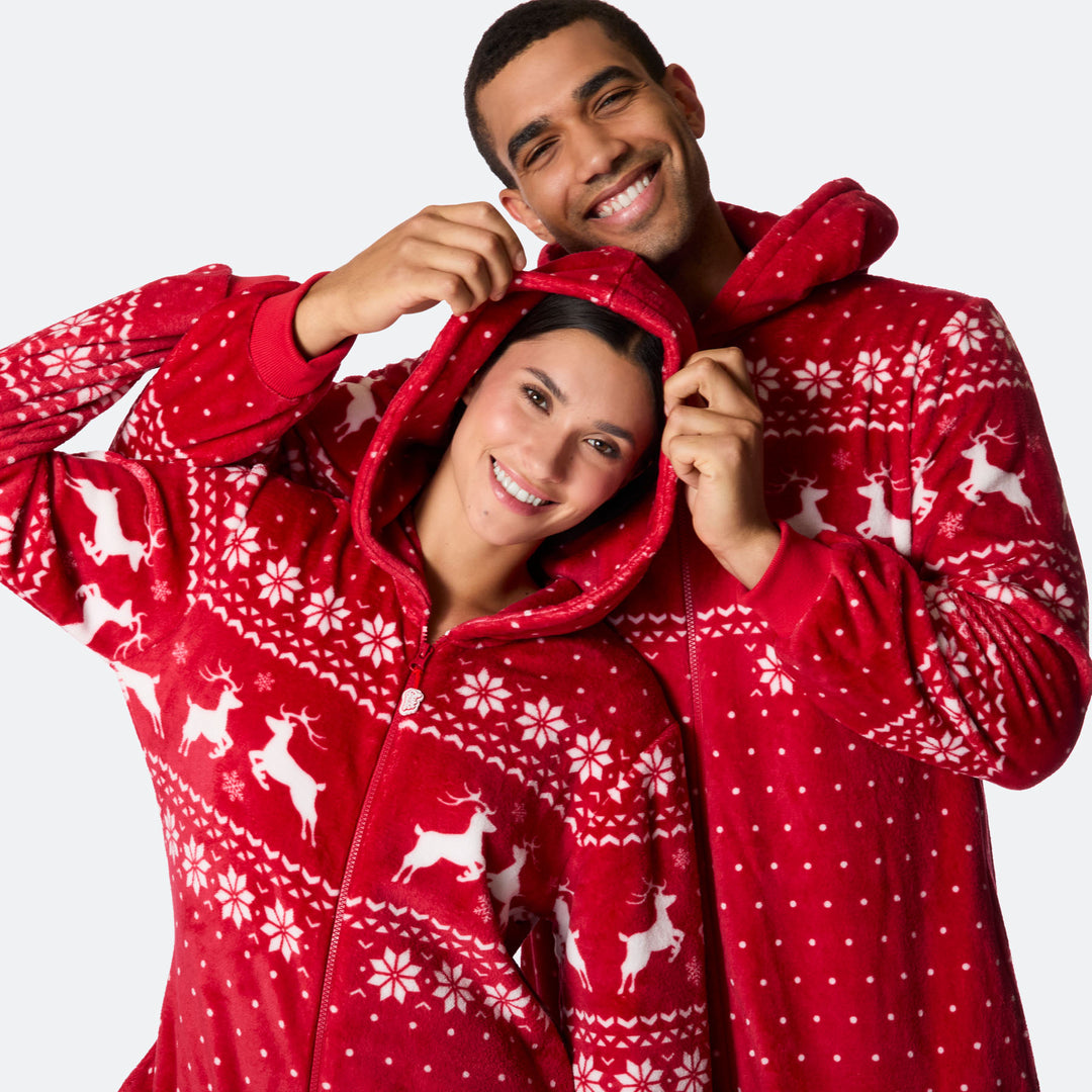 Men's Red Christmas Onesie
