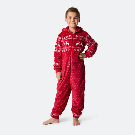 Kids' Red Christmas Onesie