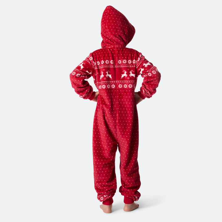 Kids' Red Christmas Onesie