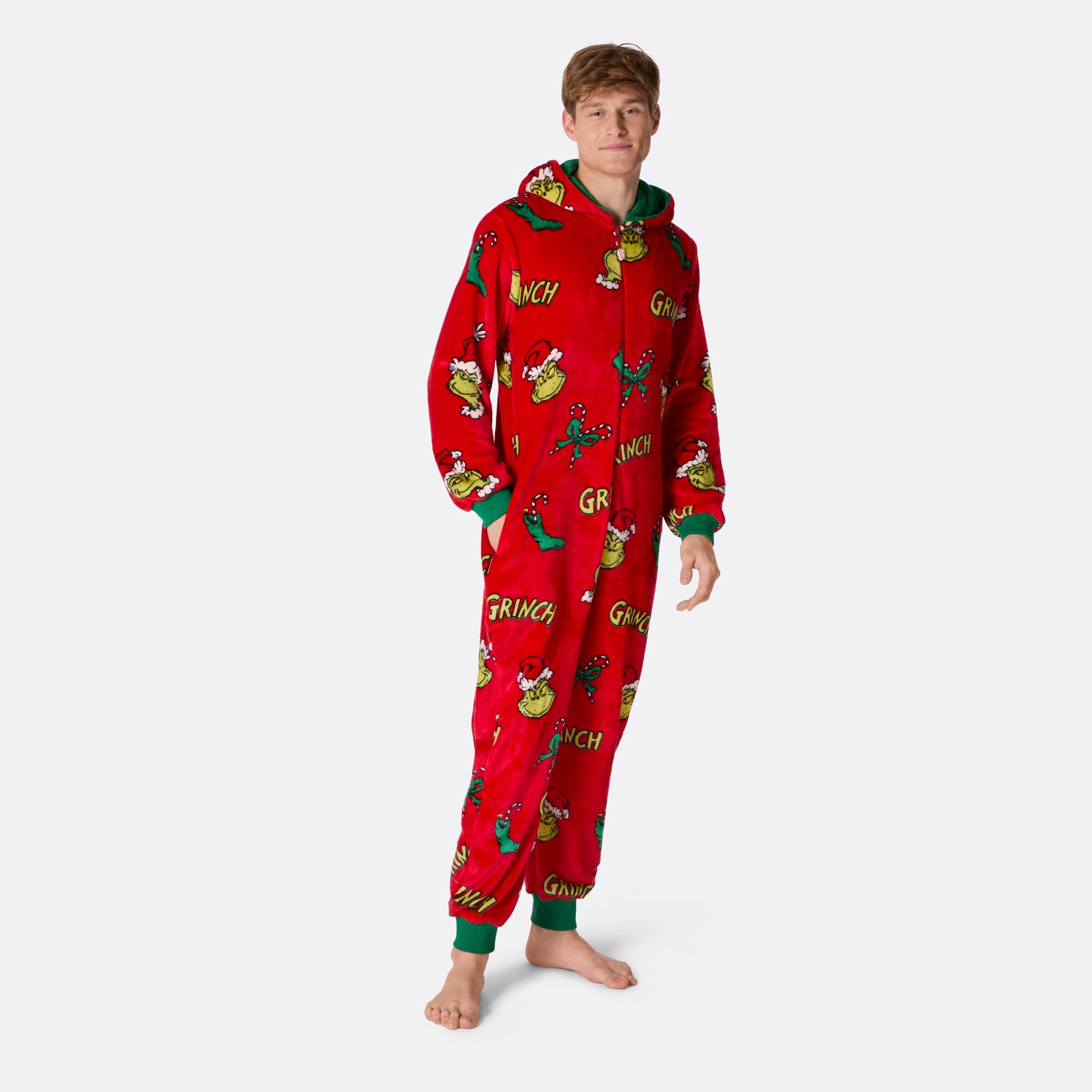 Mens grinch christmas pajamas sale