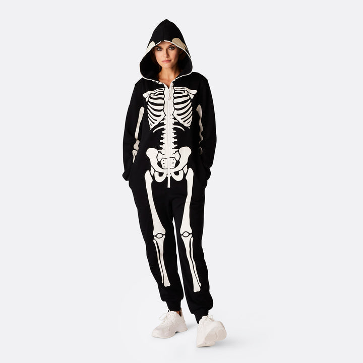 Womens Skeleton Halloween Onesie