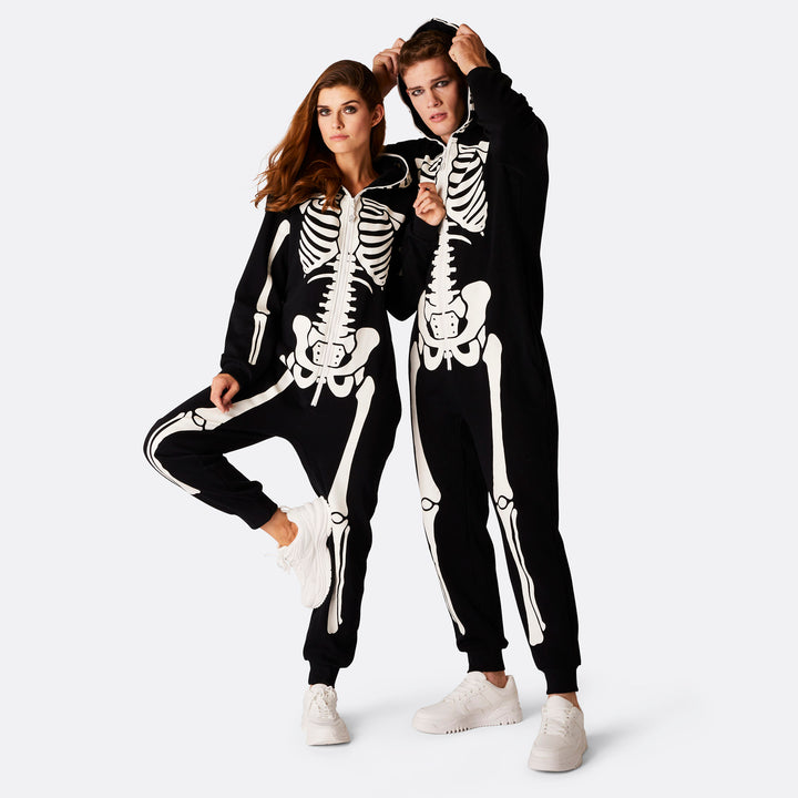 Mens Skeleton Halloween Onesie