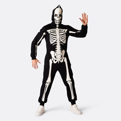 Mens Skeleton Halloween Onesie