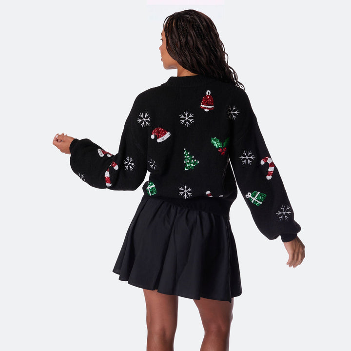 Women's Merry & Bright Oversized Christmas Sweater