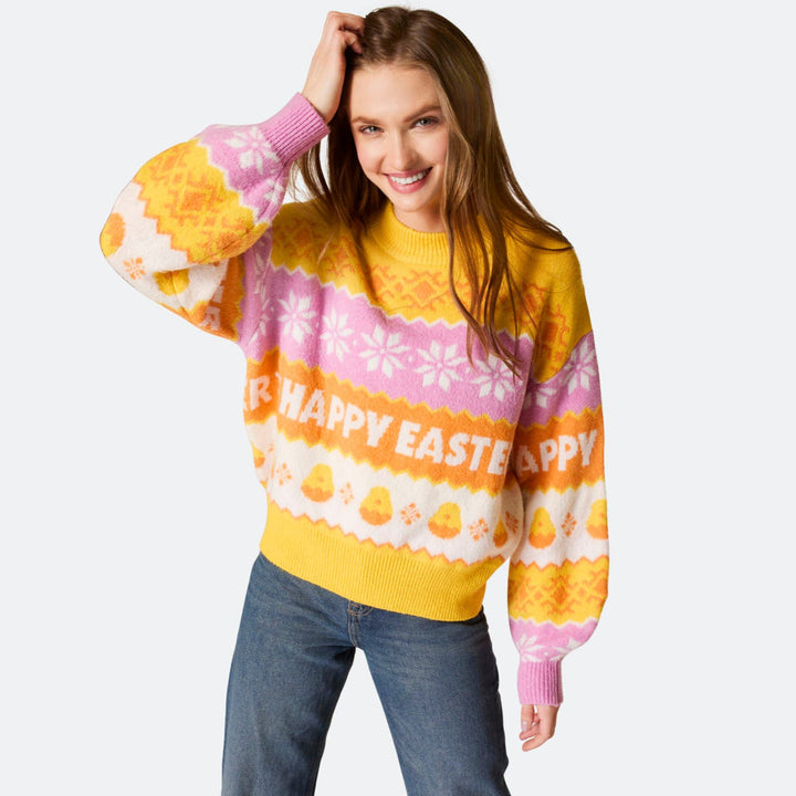 Women's Oversized Easter Sweater