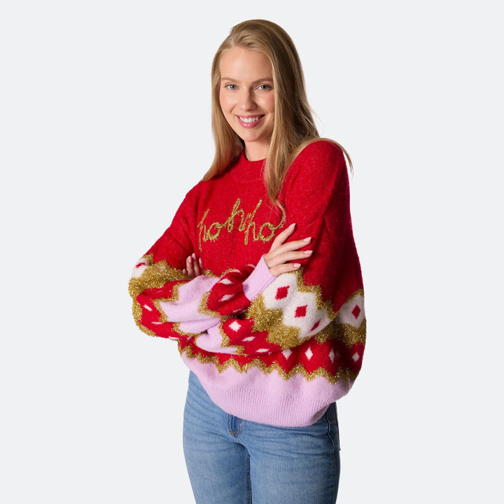 Women's Hohoho Oversized Christmas Sweater
