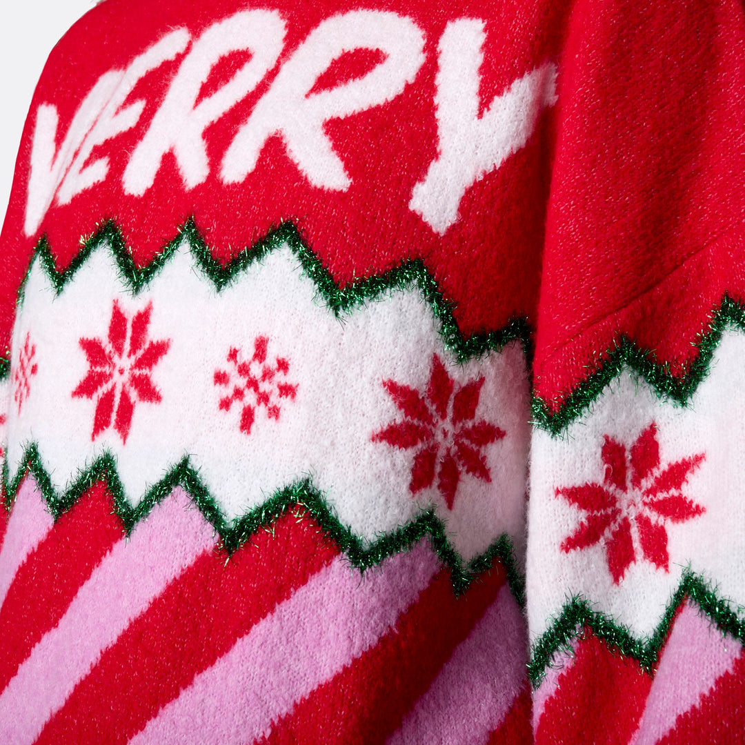 Women's Merry Xmas Oversized Christmas Sweater