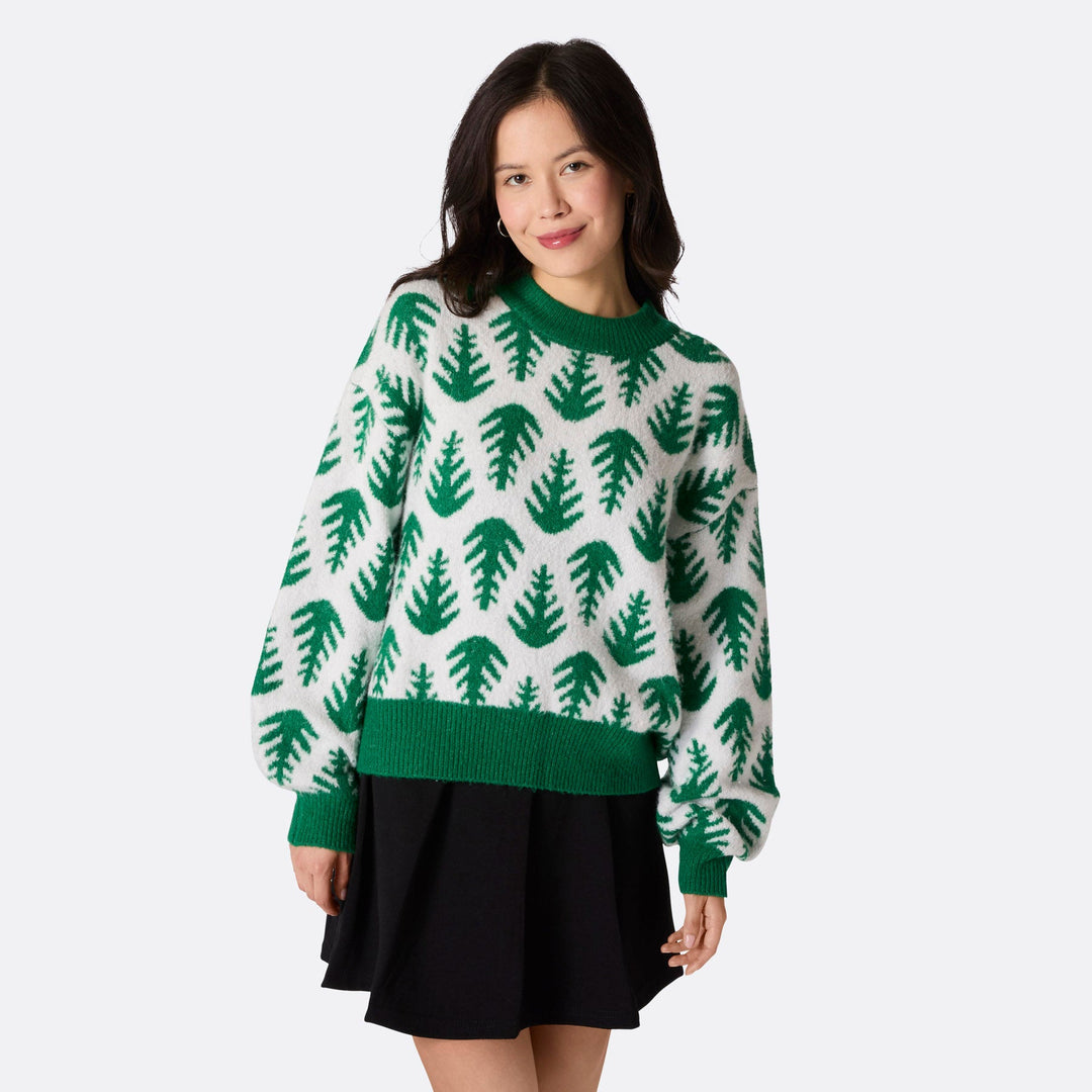 Women's Christmas Trees Oversized Christmas Sweater