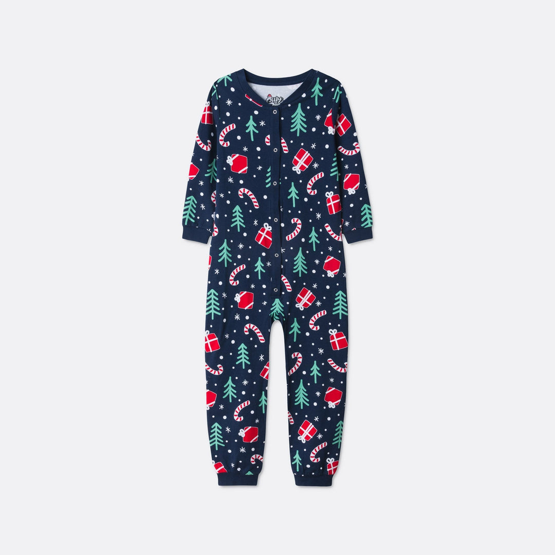 Matching Family Christmas Pyjamas - Blue Christmas Pattern