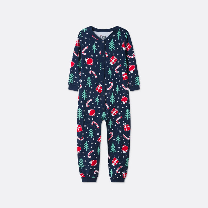 Matching Family Christmas Pyjamas - Blue Christmas Pattern