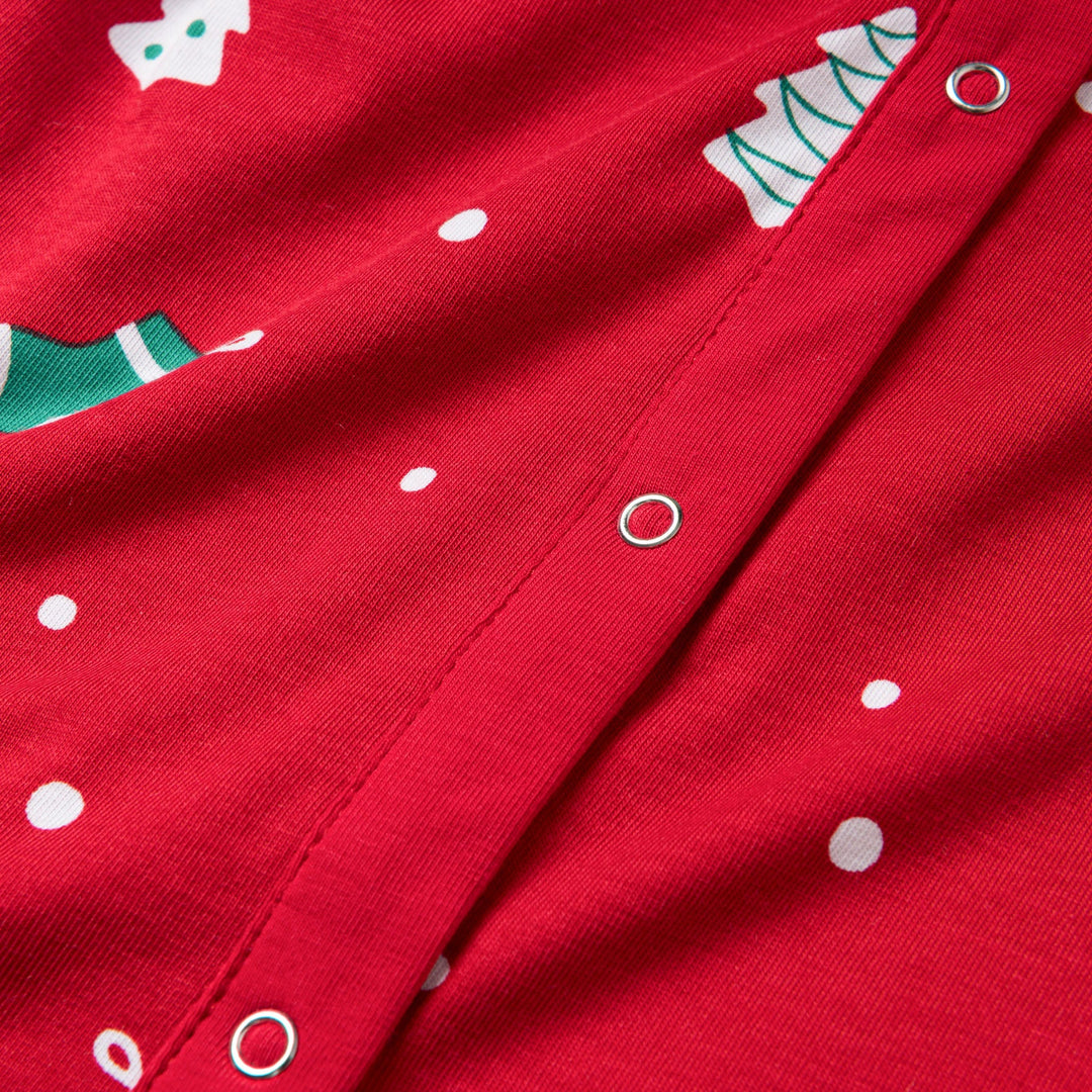 Kids' Red Christmas Ornament Overall Christmas Pyjamas