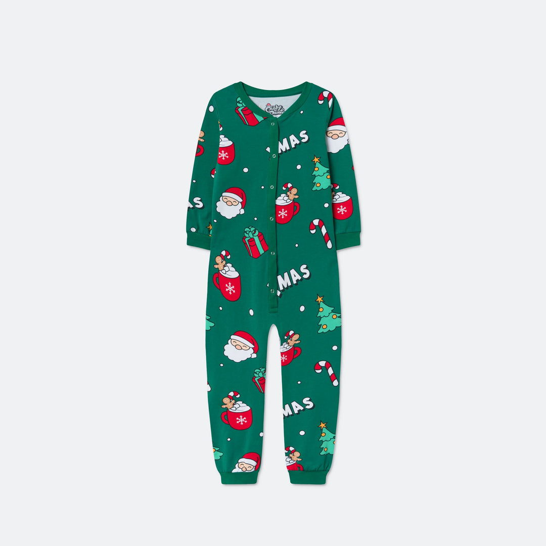 Kids' Green Xmas Overall Christmas Pyjamas