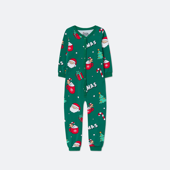 Kids' Green Xmas Overall Christmas Pyjamas