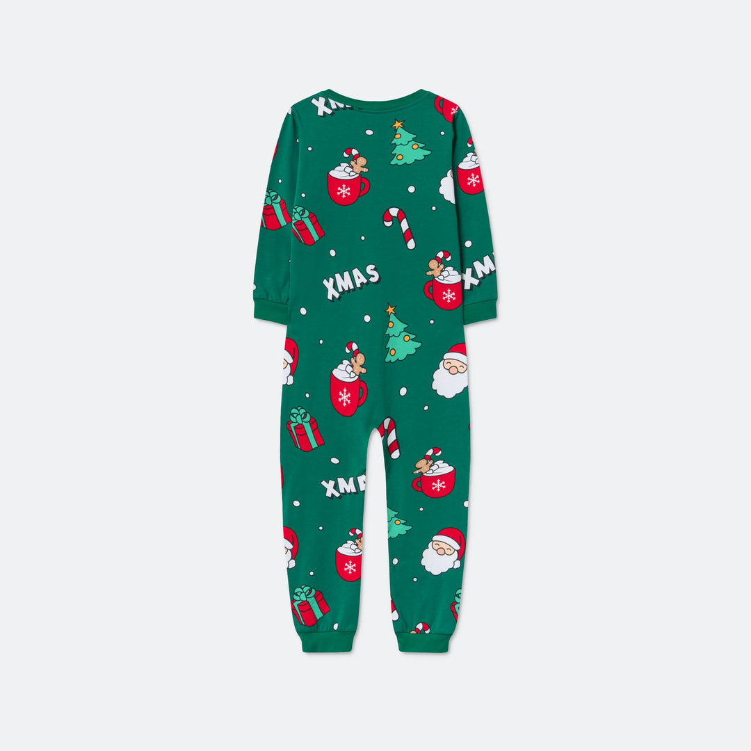 Kids' Green Xmas Overall Christmas Pyjamas