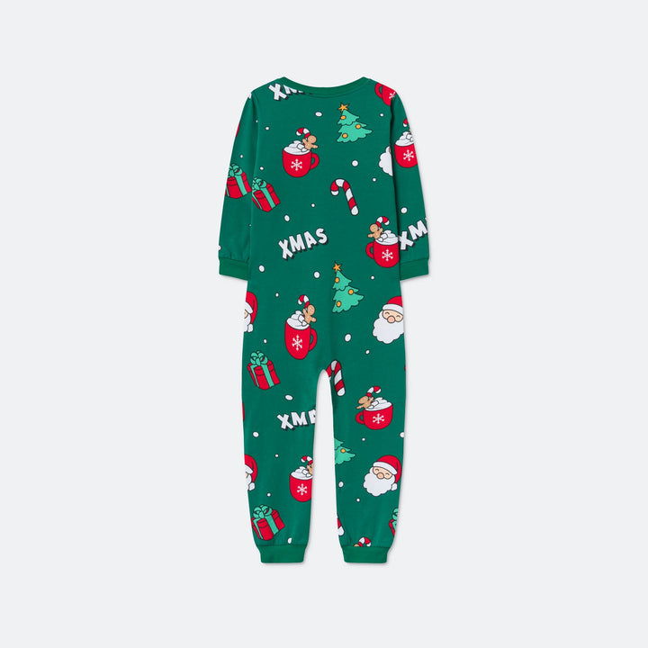 Kids' Green Xmas Overall Christmas Pyjamas