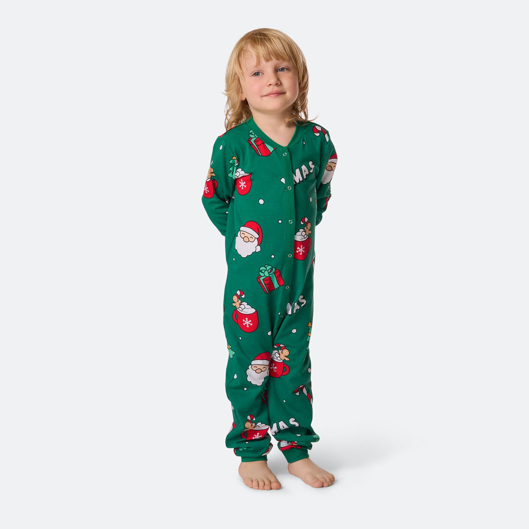 Kids' Green Xmas Overall Christmas Pyjamas