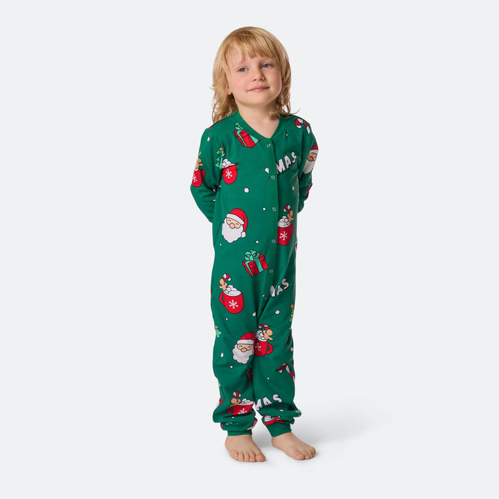 Kids' Green Xmas Overall Christmas Pyjamas