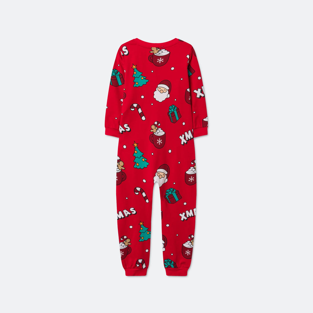 Kids' Red Xmas Overall Christmas Pyjamas
