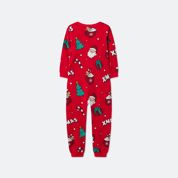 Kids' Red Xmas Overall Christmas Pyjamas