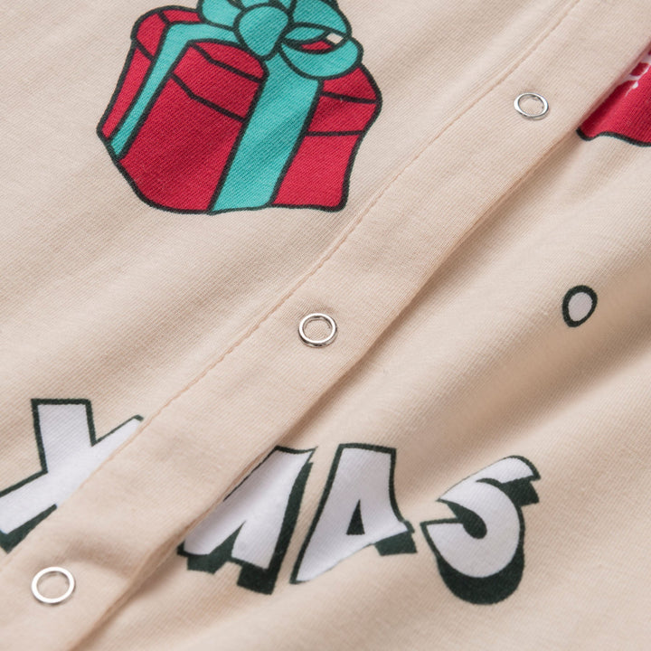 Kids' Beige Xmas Overall Christmas Pyjamas