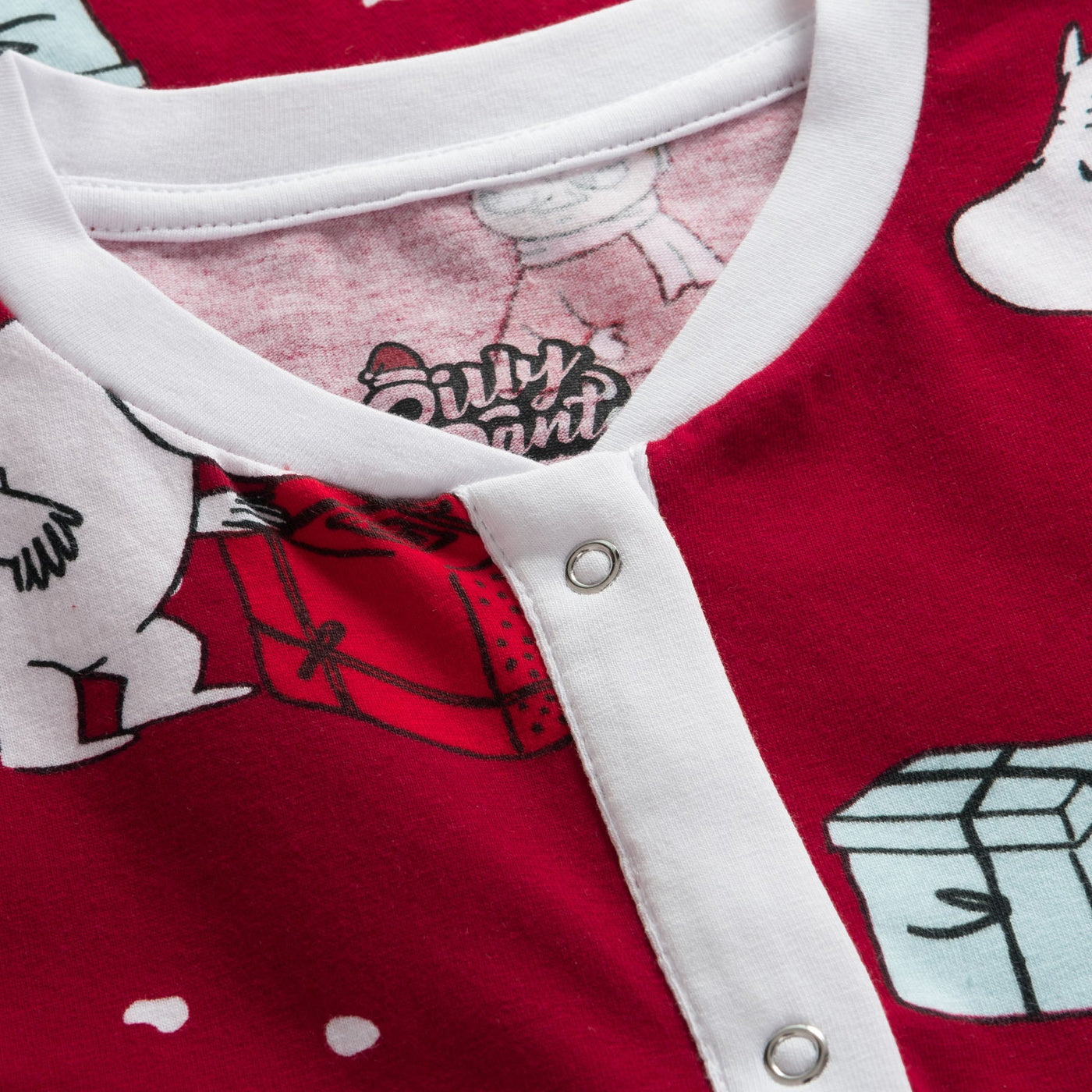 Kids' Red Moomin Overall Christmas Pyjamas