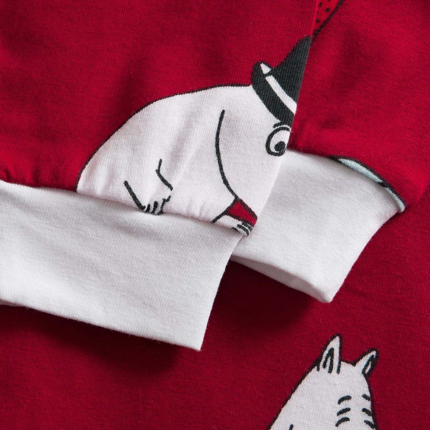 Kids' Red Moomin Overall Christmas Pyjamas