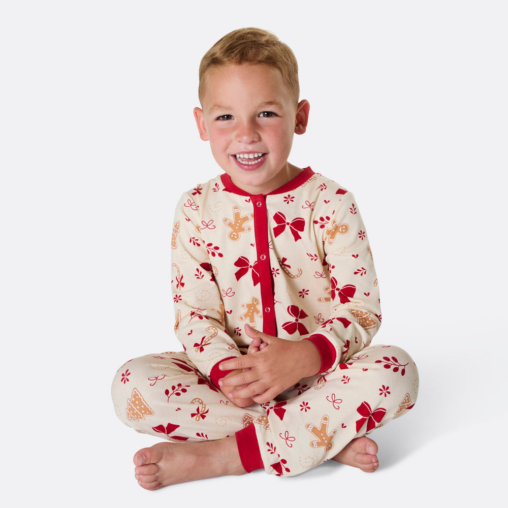 Kids' Gingerbread Overall Christmas Pyjamas