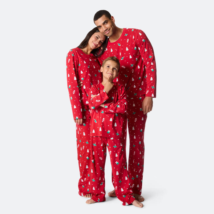 Men's Red Christmas Ornament Christmas Pyjamas