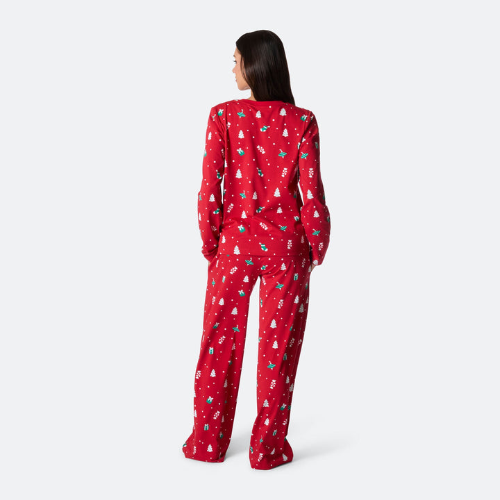 Women's Red Christmas Ornament Christmas Pyjamas