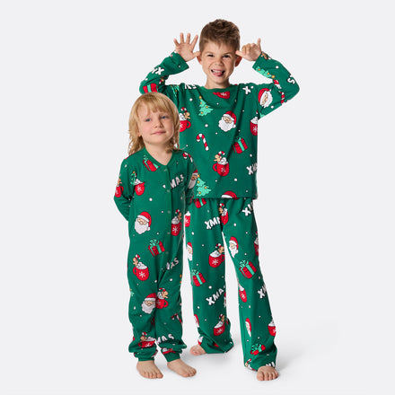 Kids' Green Xmas Christmas Pyjamas