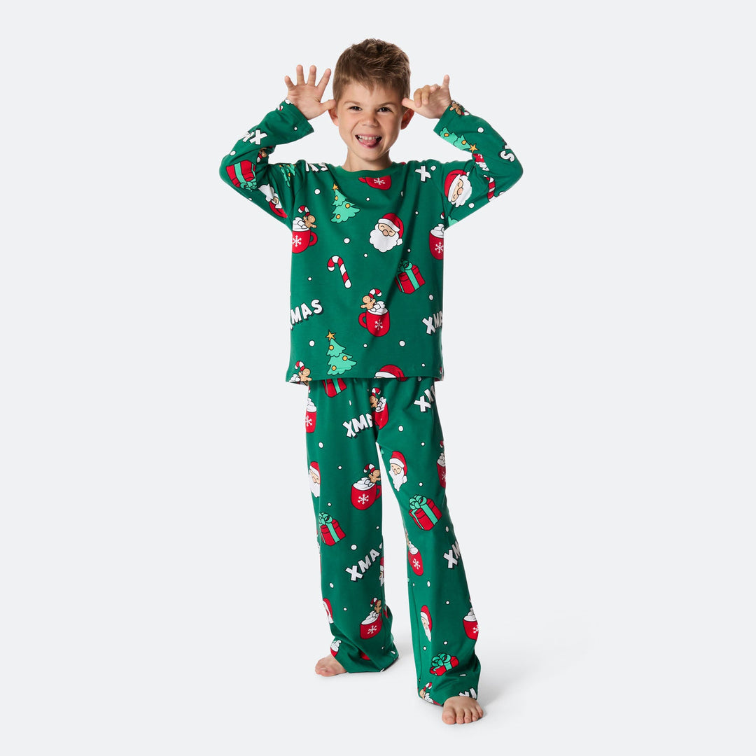 Kids' Green Xmas Christmas Pyjamas