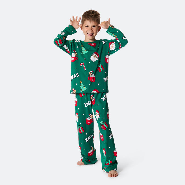 Kids' Green Xmas Christmas Pyjamas