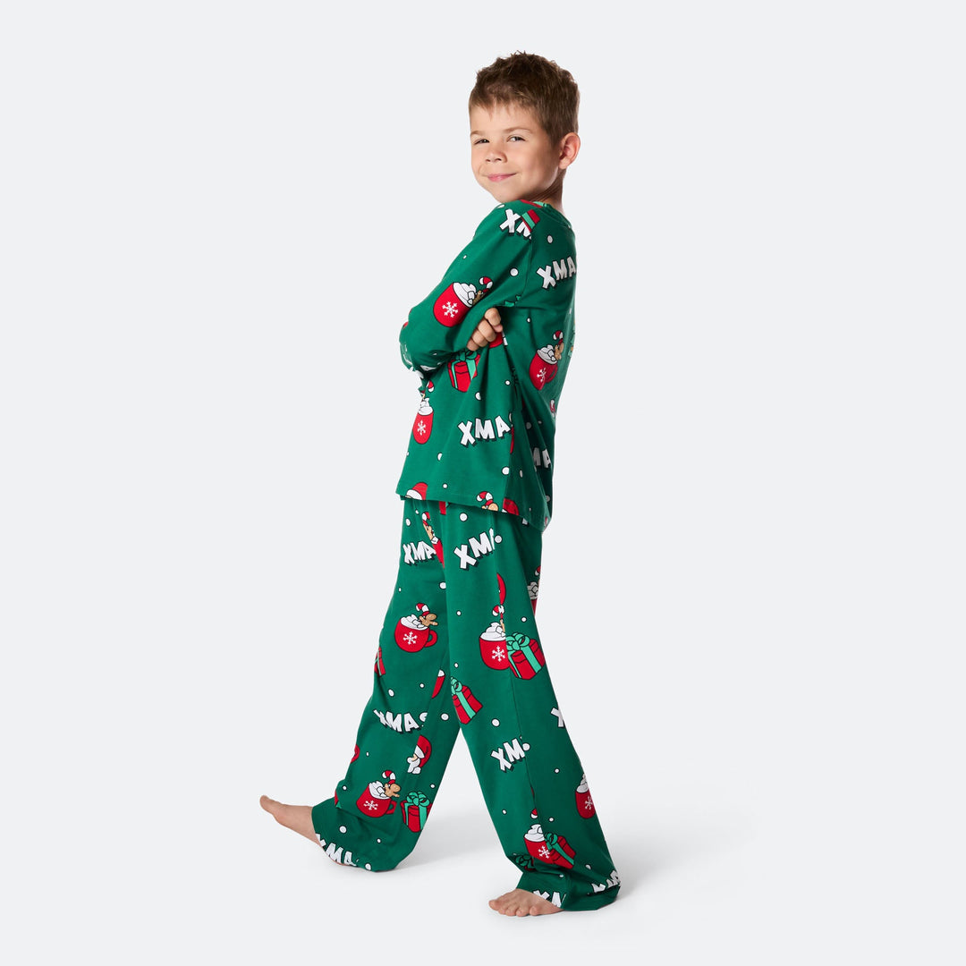 Kids' Green Xmas Christmas Pyjamas