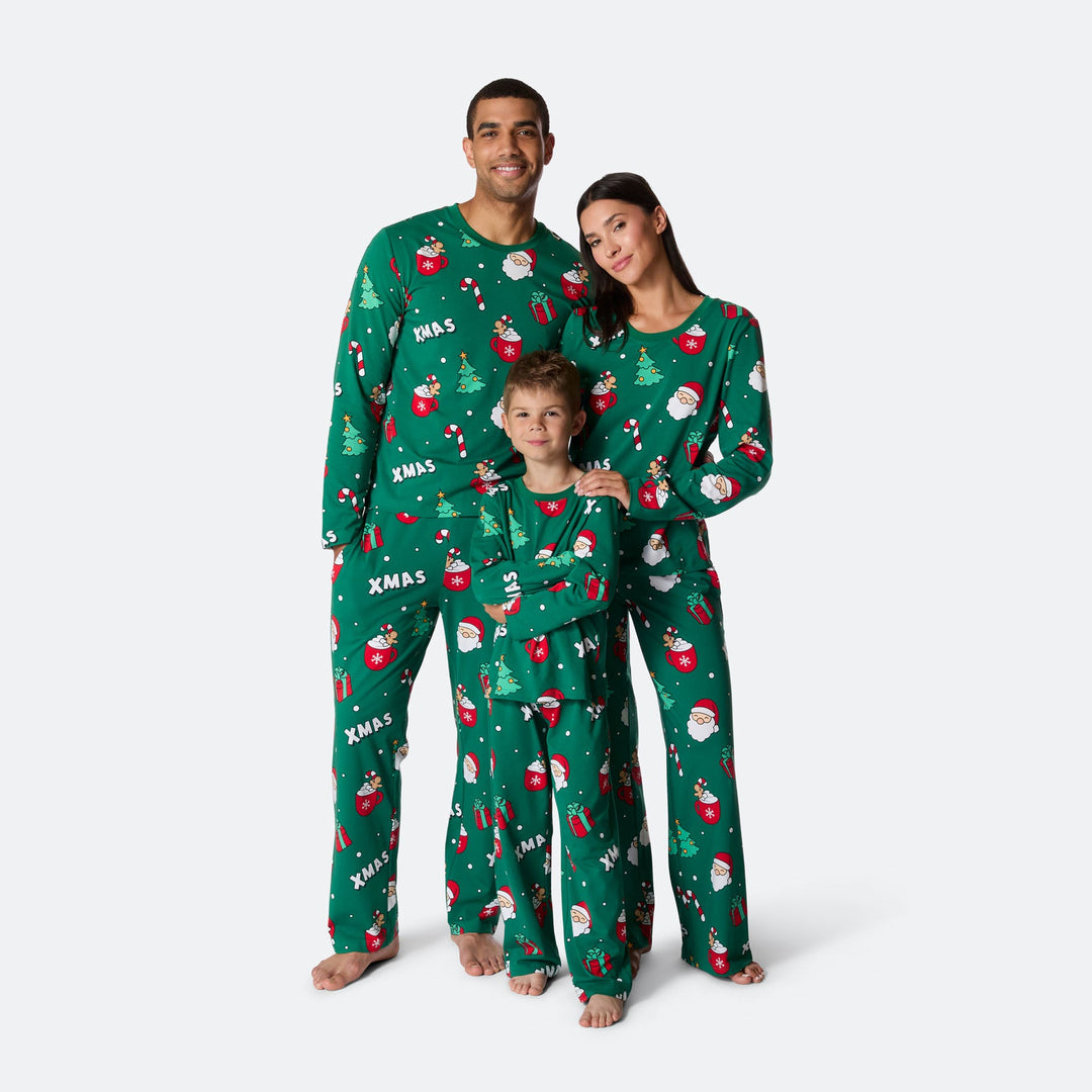 Women's Green Xmas Christmas Pyjamas