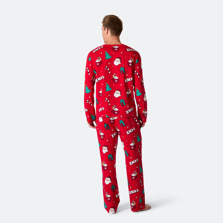 Men's Red Xmas Christmas Pyjamas
