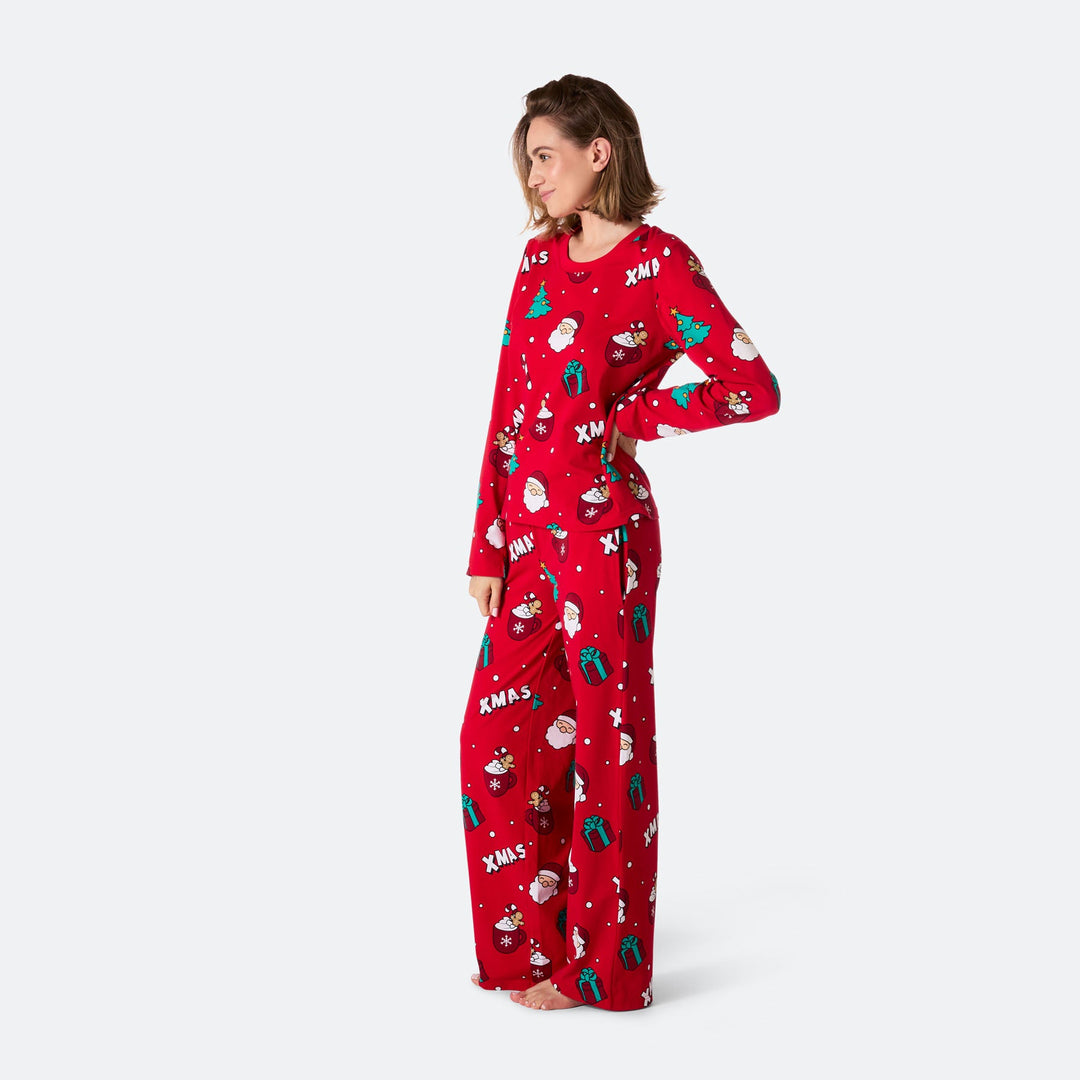 Women's Red Xmas Christmas Pyjamas