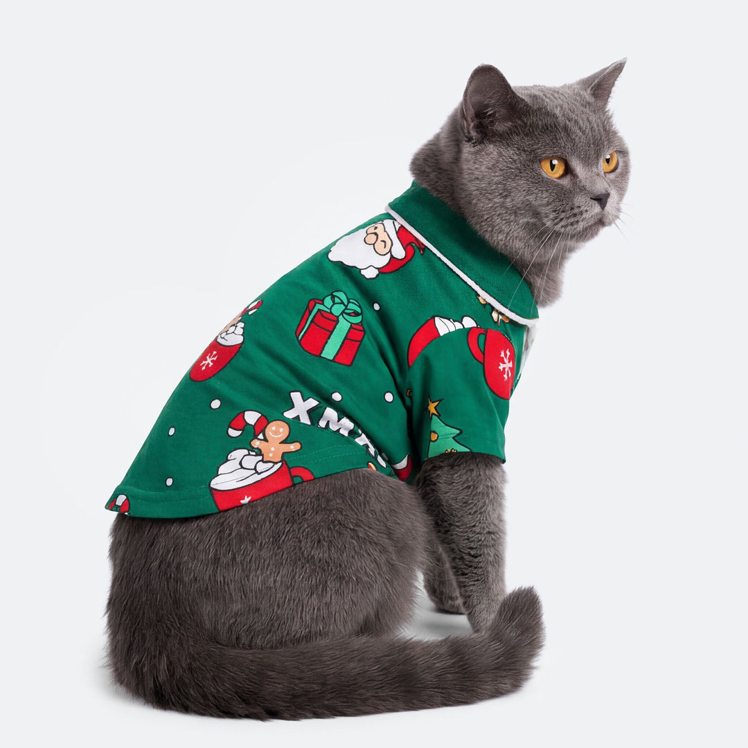 Cats' Green Xmas Christmas Pyjamas