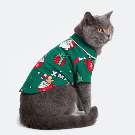 Cats' Green Xmas Christmas Pyjamas