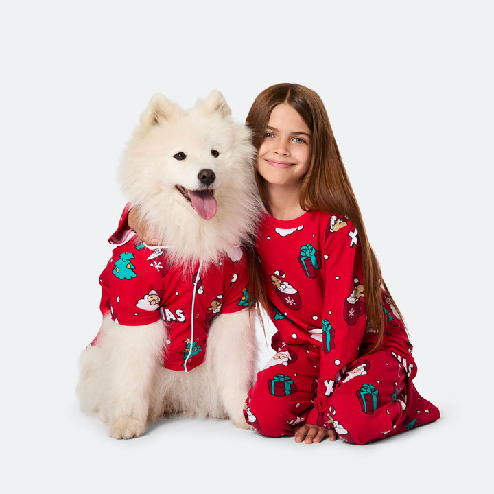 Dogs' Red Xmas Christmas Pyjamas