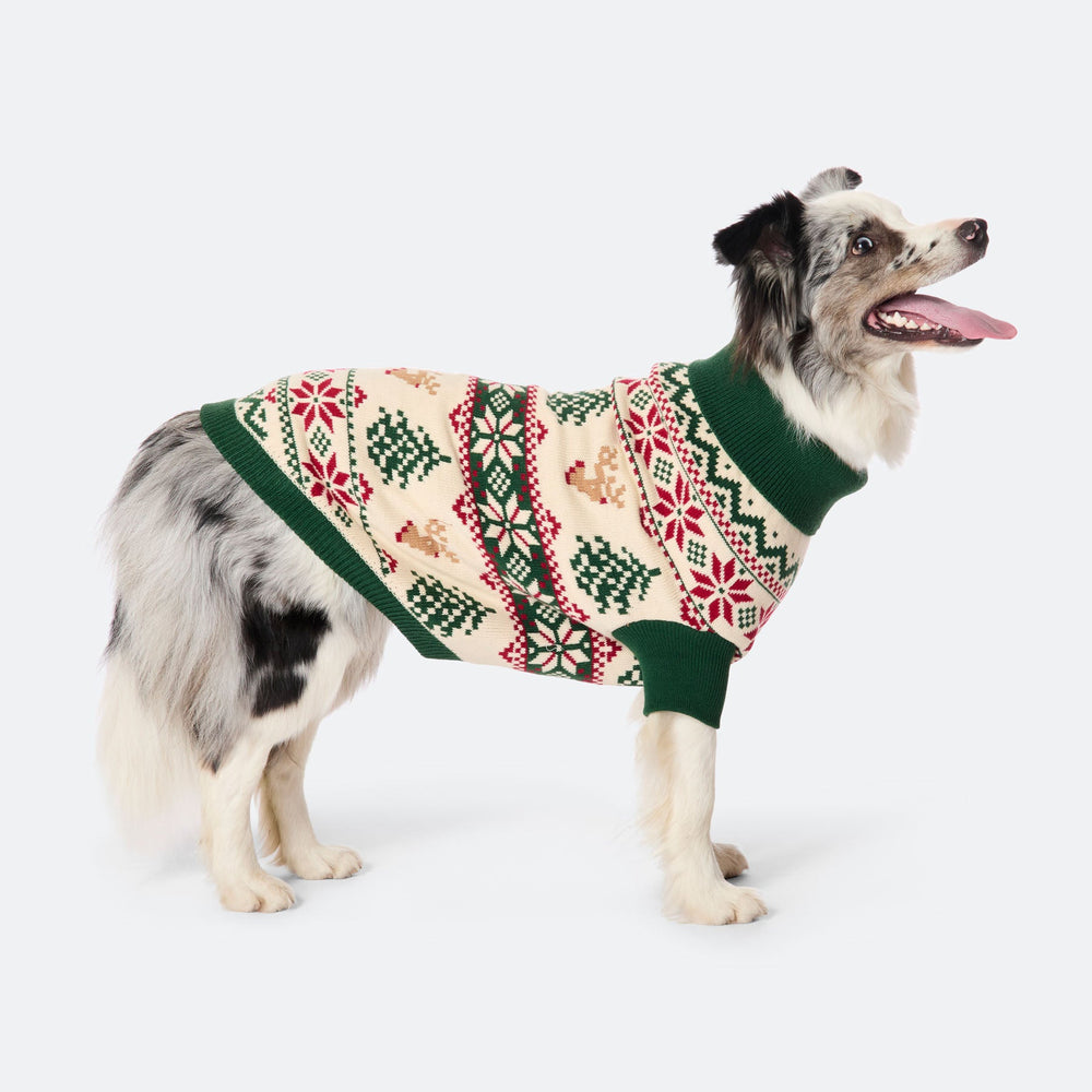 Dogs' Retro Christmas Tree Christmas Sweater