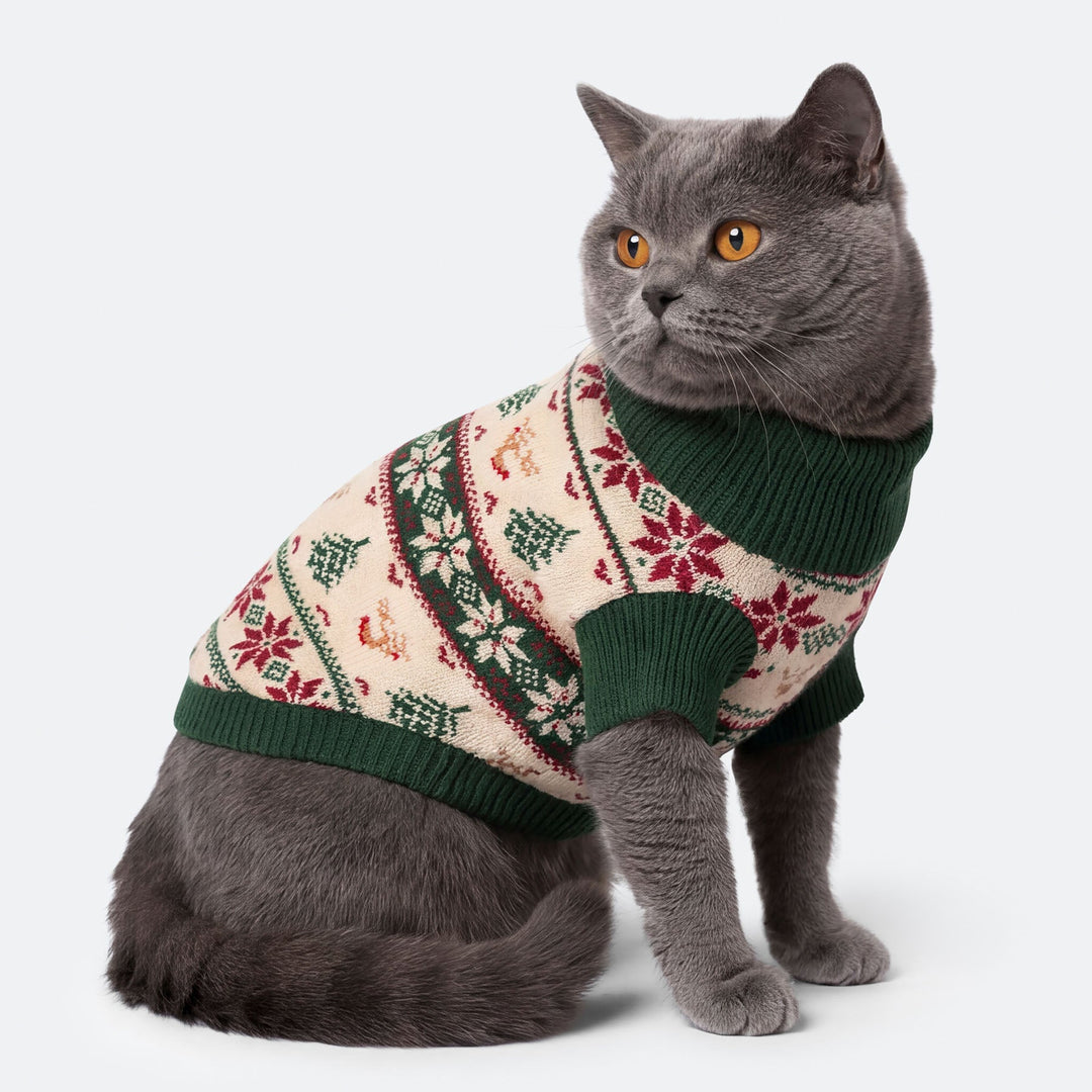 Cats' Retro Christmas Tree Christmas Sweater