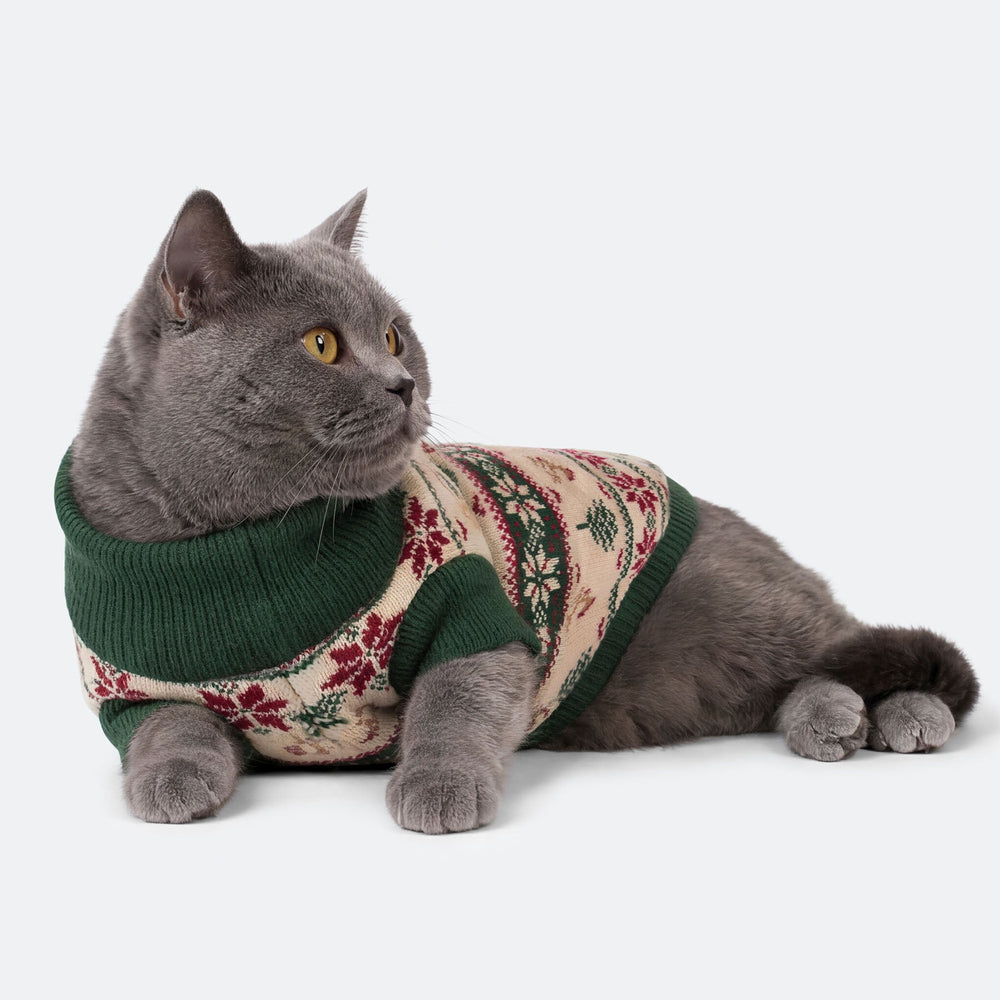 Cats' Retro Christmas Tree Christmas Sweater