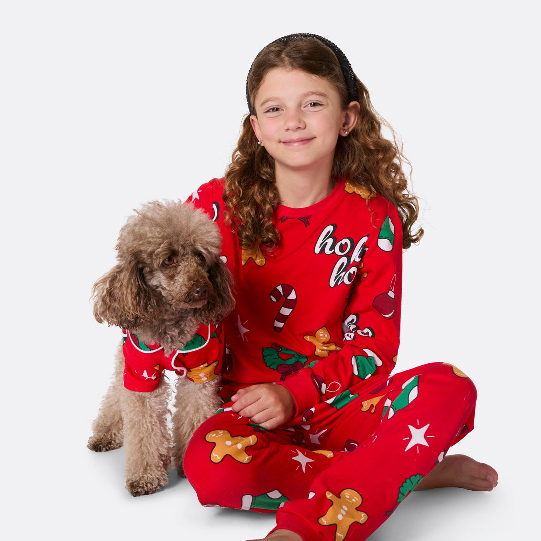 Red Hohoho Christmas Pyjamas Family