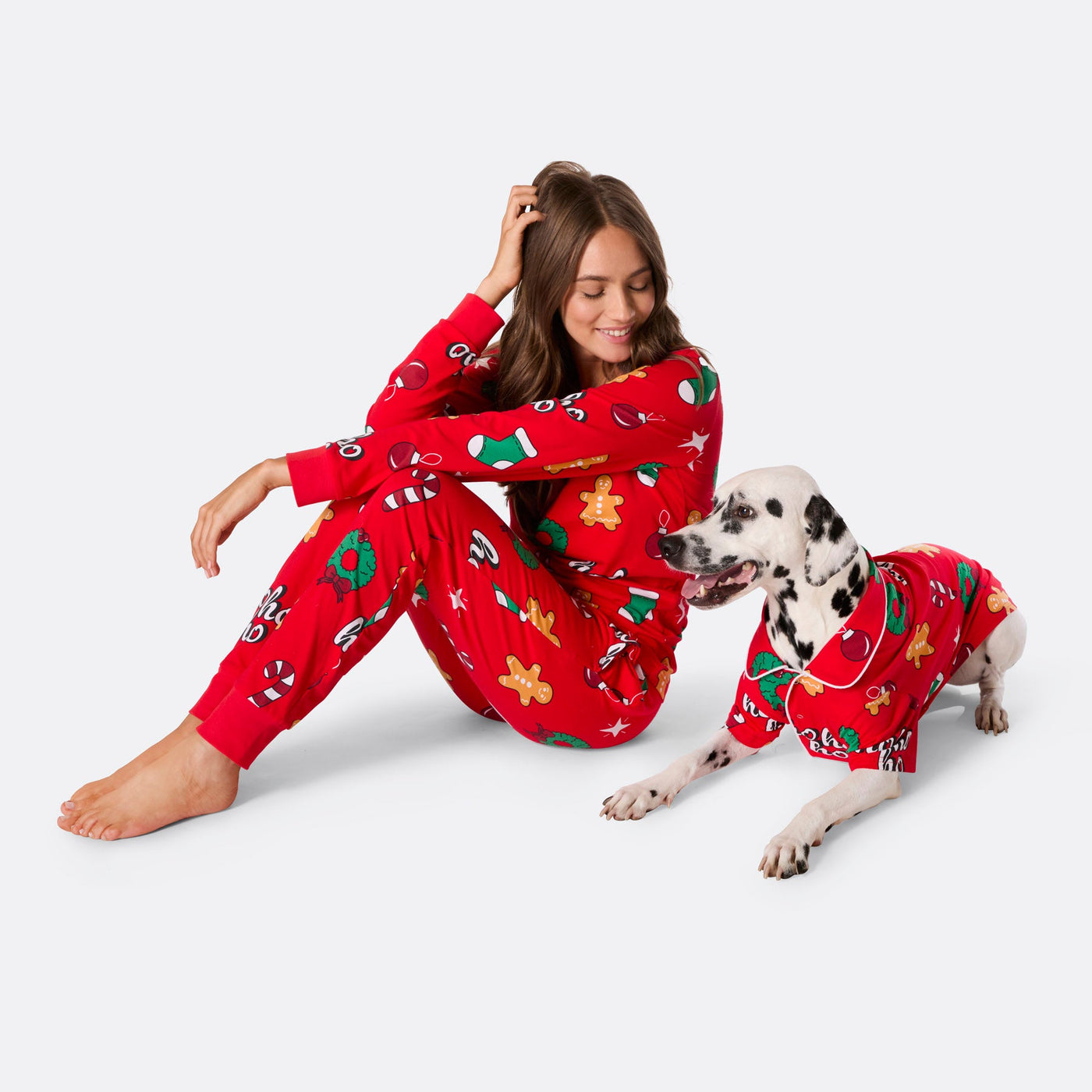 Dogs' Red Hohoho Christmas Pyjamas