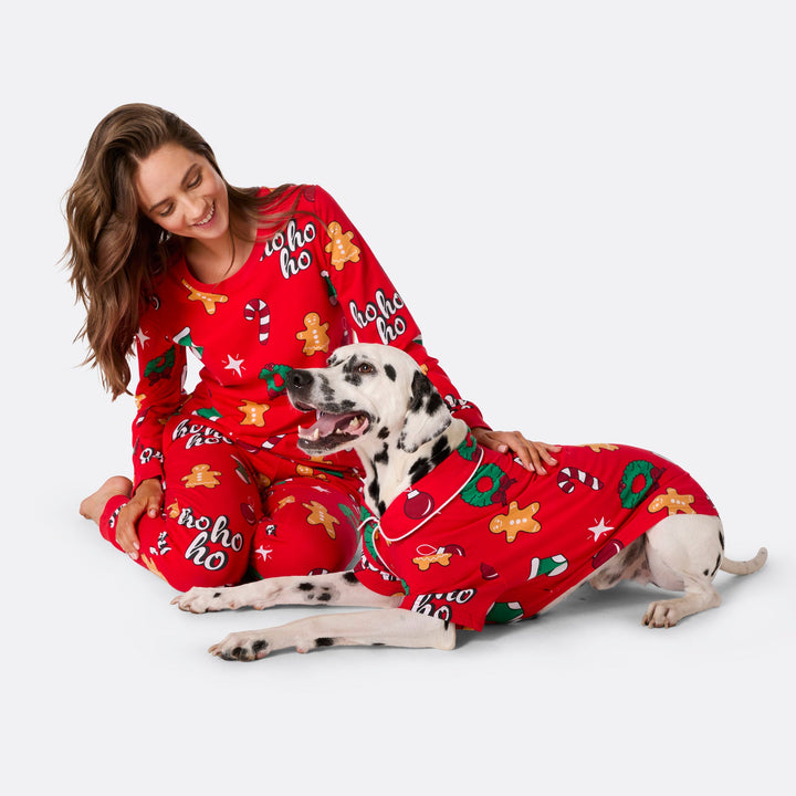 Dogs' Red Hohoho Christmas Pyjamas