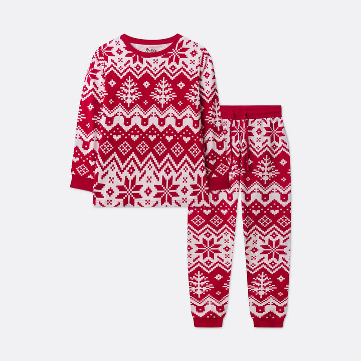 Kids' Red Christmas Knit Christmas Pyjamas