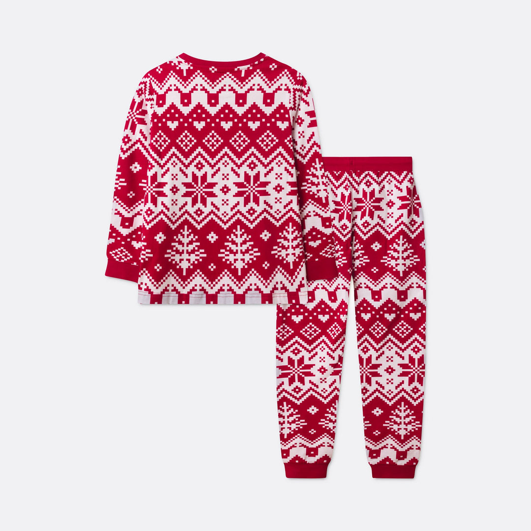 Kids' Red Christmas Knit Christmas Pyjamas