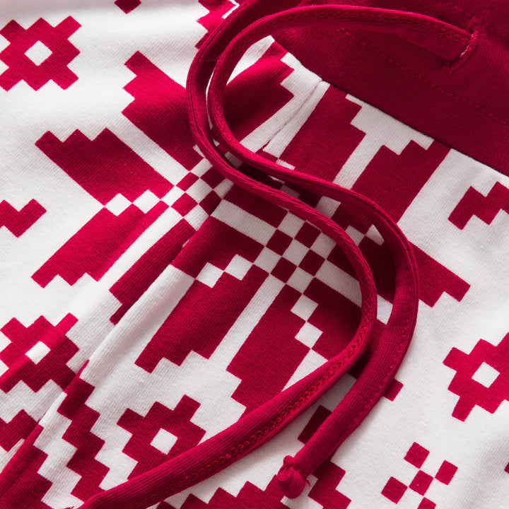 Red Christmas Knit Christmas Pyjamas Family
