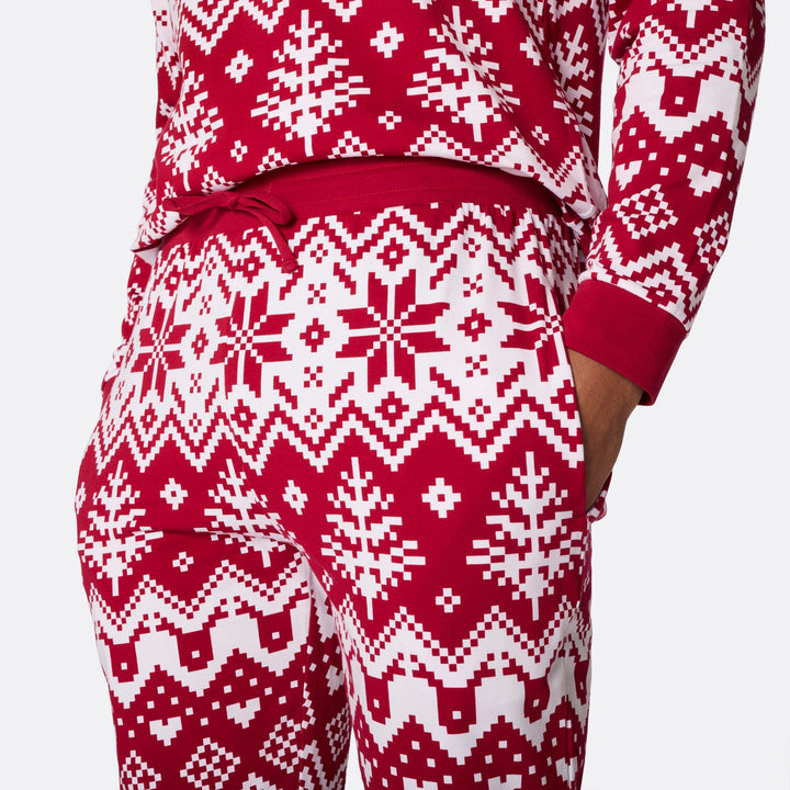 Men's Red Christmas Knit Christmas Pyjamas