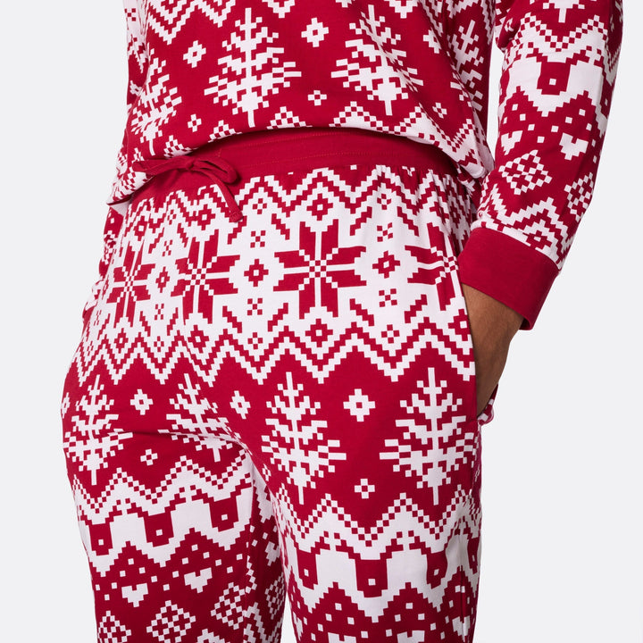 Red Christmas Knit Christmas Pyjamas Family